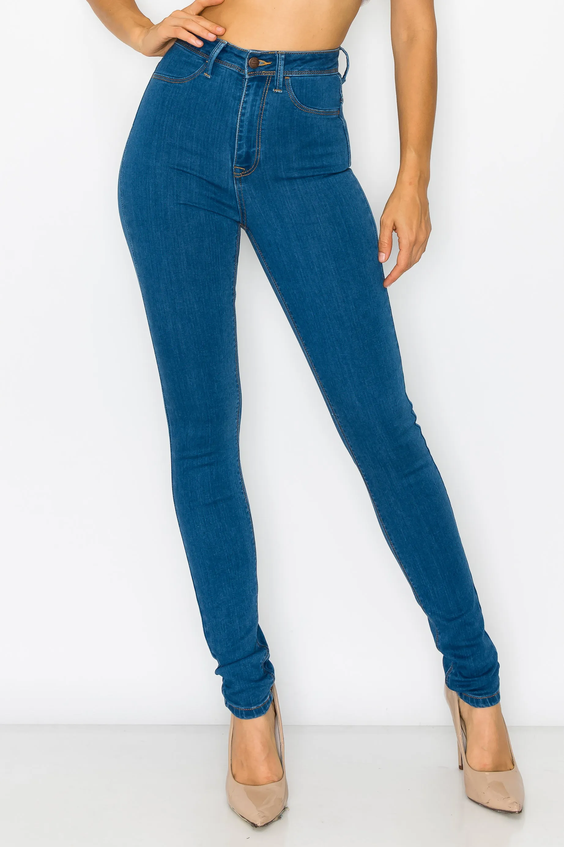 4263 Women's Super High Waisted Skinny Jeans