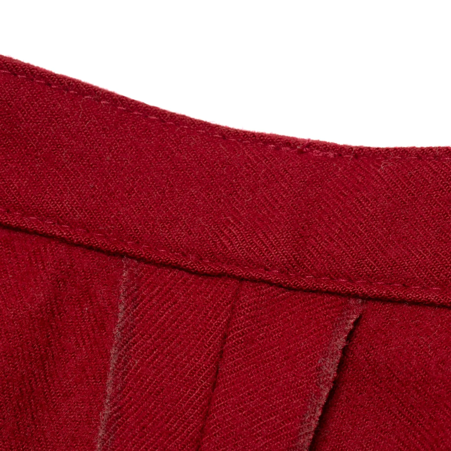 80s, Woolmark, Brushed Flannel, High Volume, Carmine