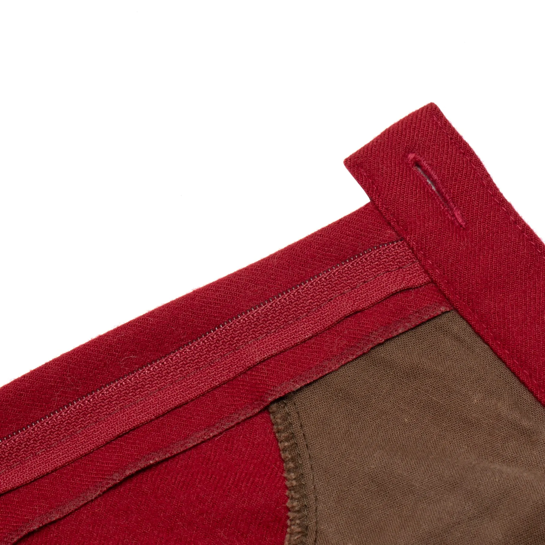 80s, Woolmark, Brushed Flannel, High Volume, Carmine
