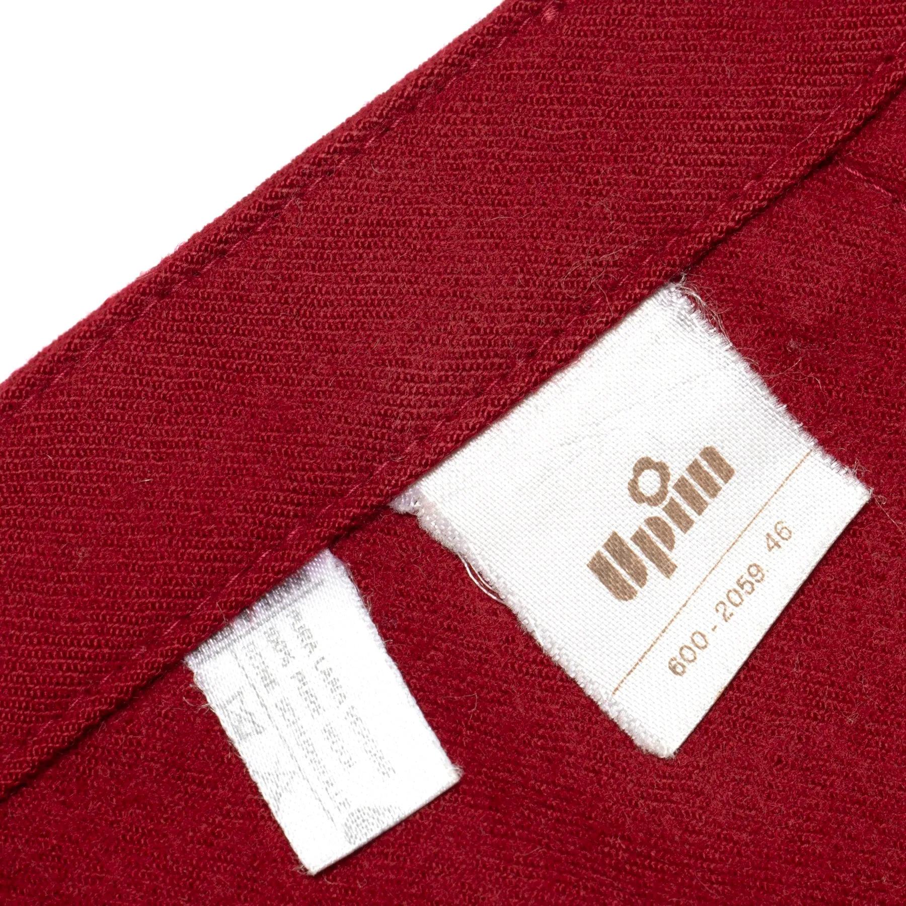 80s, Woolmark, Brushed Flannel, High Volume, Carmine