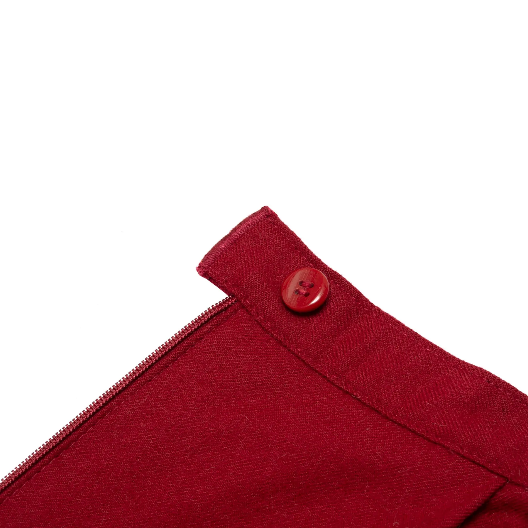 80s, Woolmark, Brushed Flannel, High Volume, Carmine
