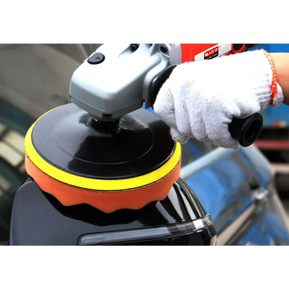 8Pcs/Set Car Polishing Pad 3/4/5/6/7 inch Sponge Buffing Waxing