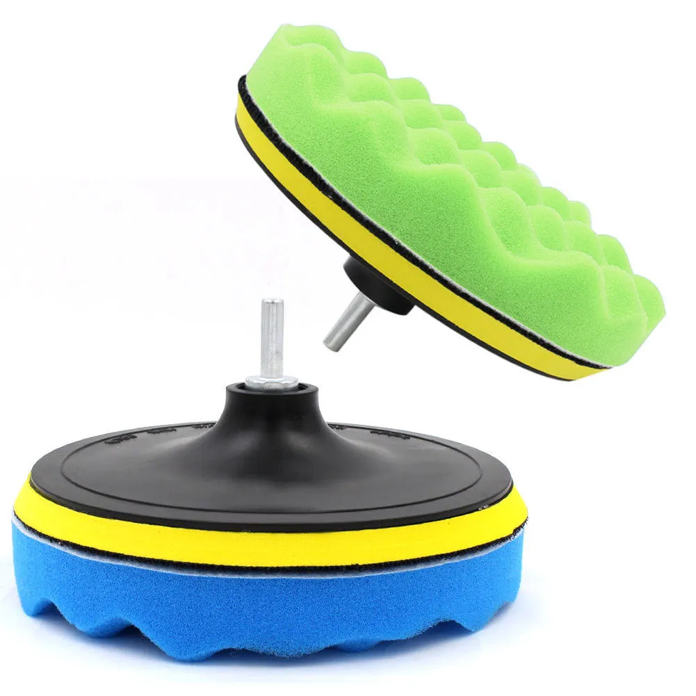 8Pcs/Set Car Polishing Pad 3/4/5/6/7 inch Sponge Buffing Waxing