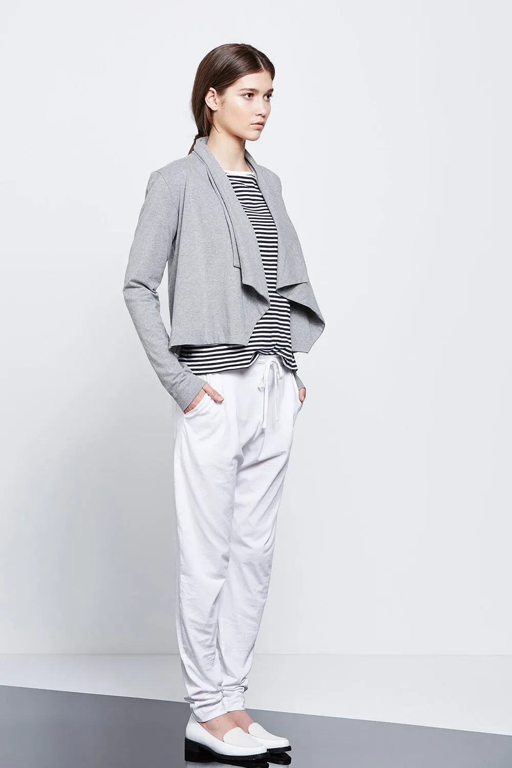 BB Drape Cardigan - Grey Marl