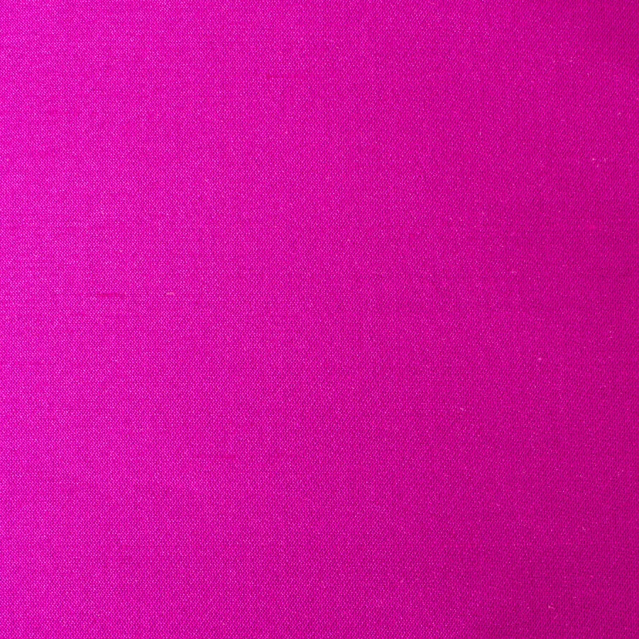 Bright Fuchsia Pink Pure Silk Shantung