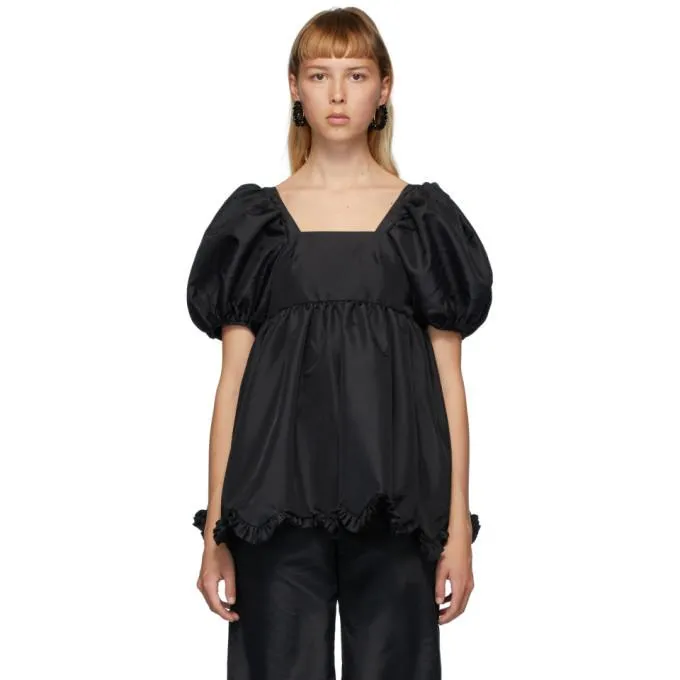 Cecilie Bahnsen Black Vega Blouse