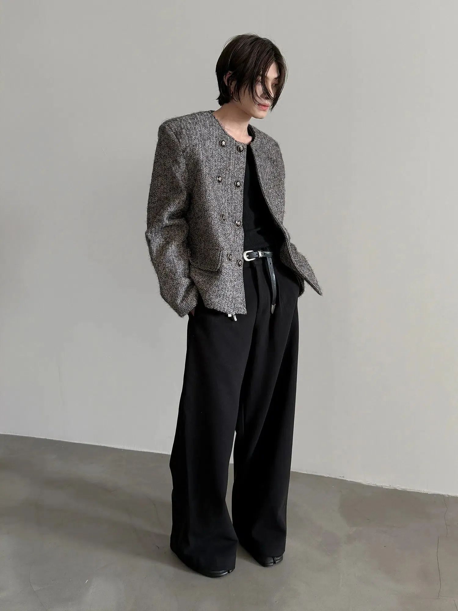 Chicmy- Wide-Leg Woolen Pants