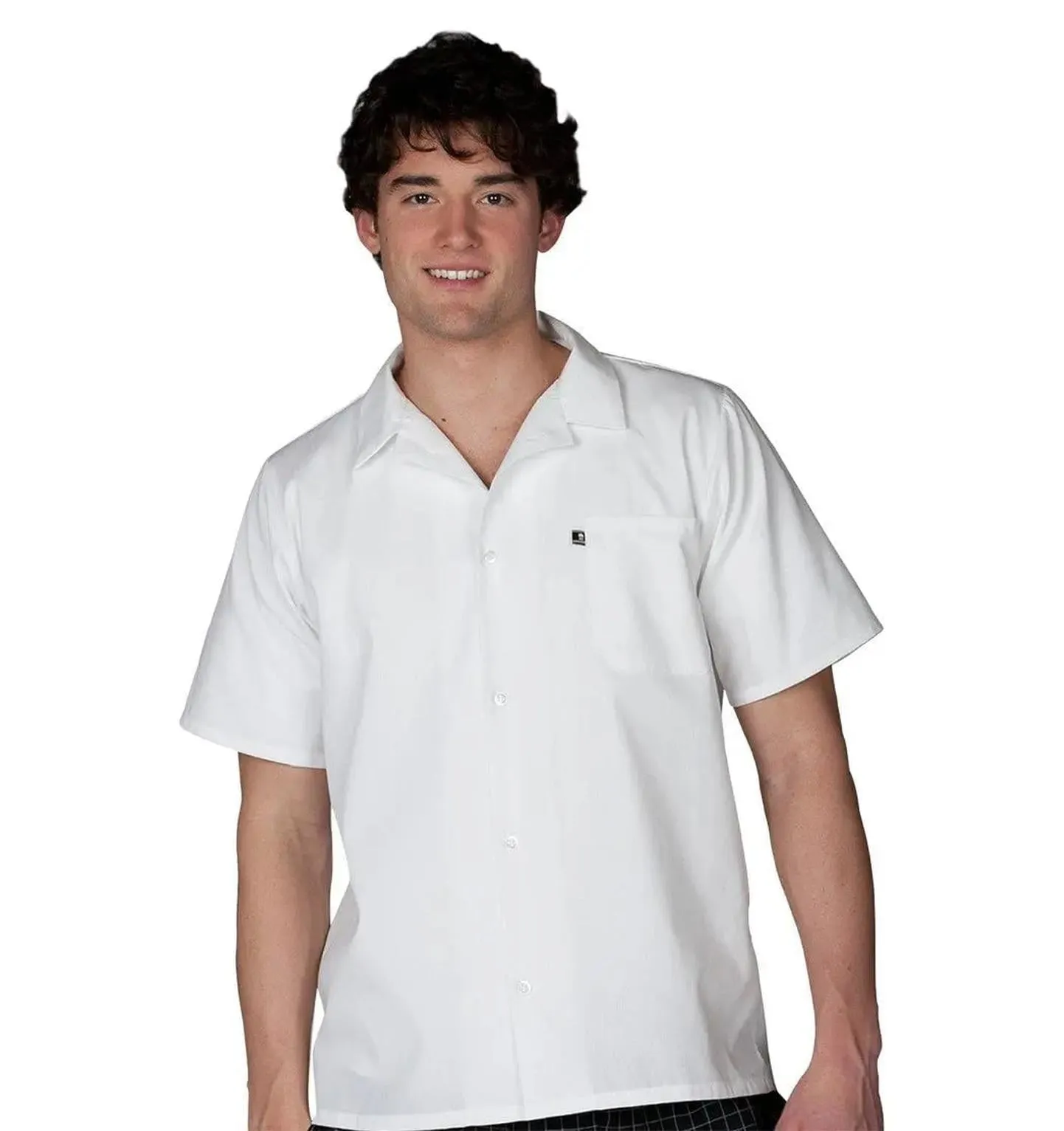 Edwards Button Front Utility Cook Shirt