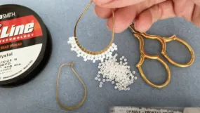 How to Add a Beaded Lacy Edge to an Earring
