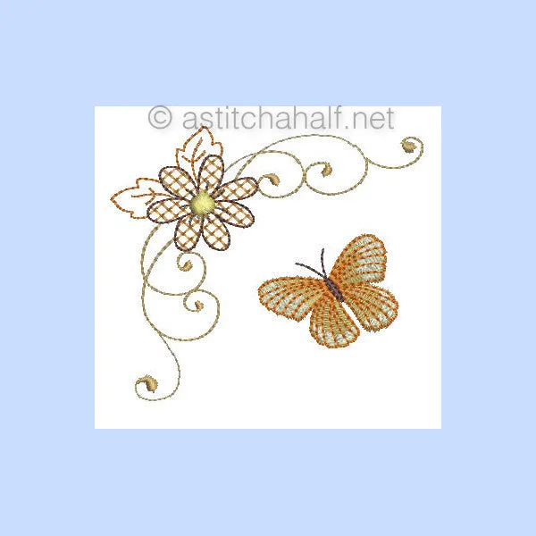 Lacy Daisy Outlines Combo