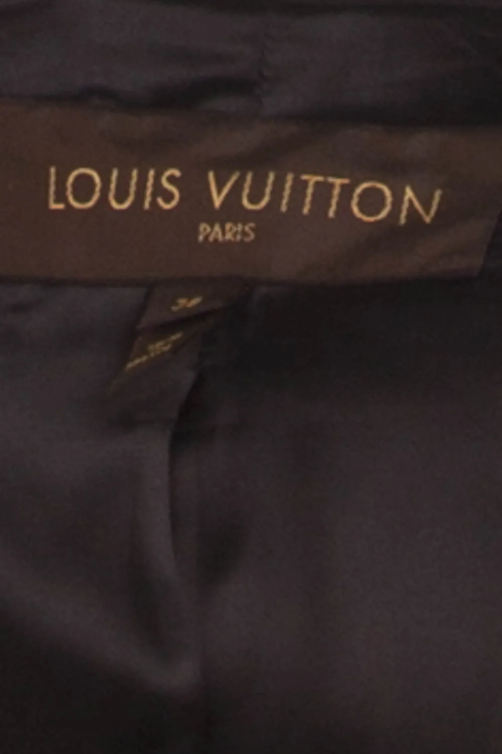 Louis Vuitton - Black Coat with Ruffle On Bottom - FR 38