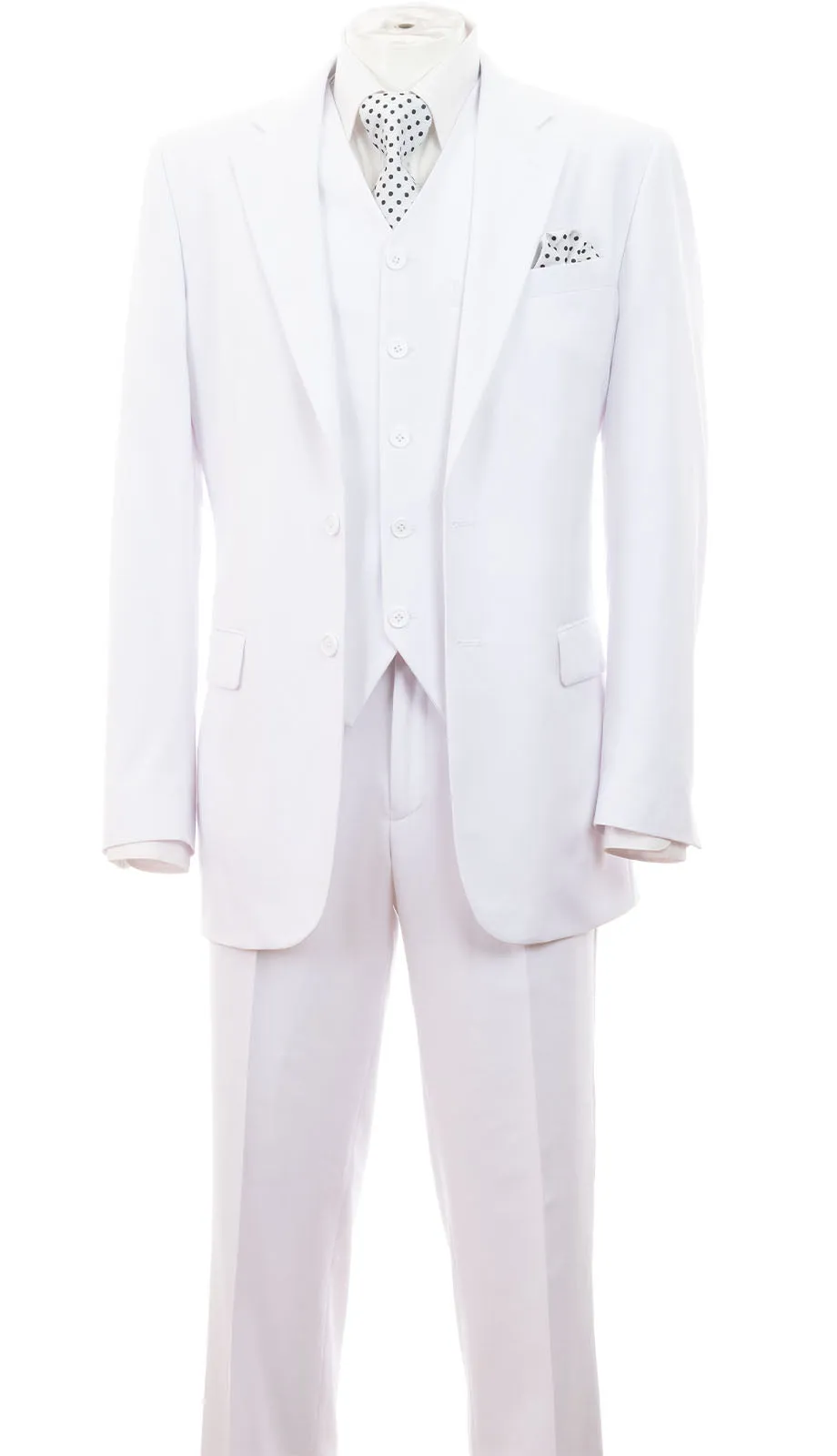Milano Moda 5702sv-WHT Mens Suit