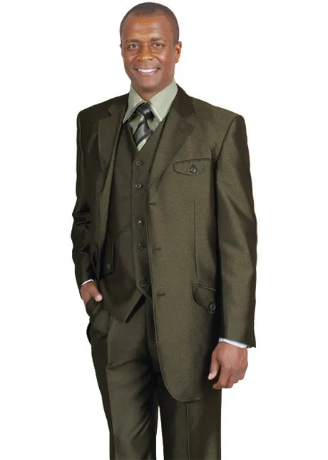 Milano Moda 5904V-OL Mens Suit