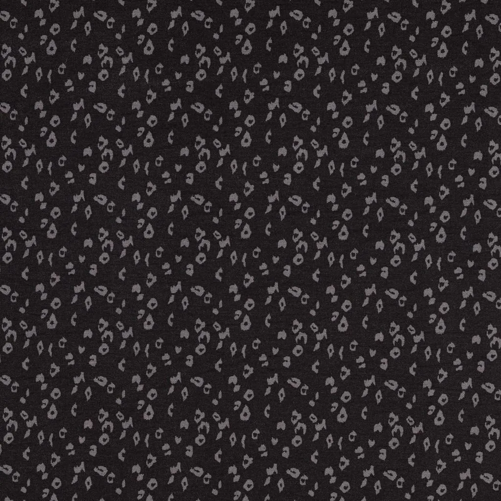 Mini Leopard Print Stretch Bengaline Fabric