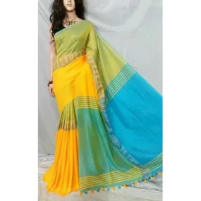 Multicoloured Moddhomoni saree