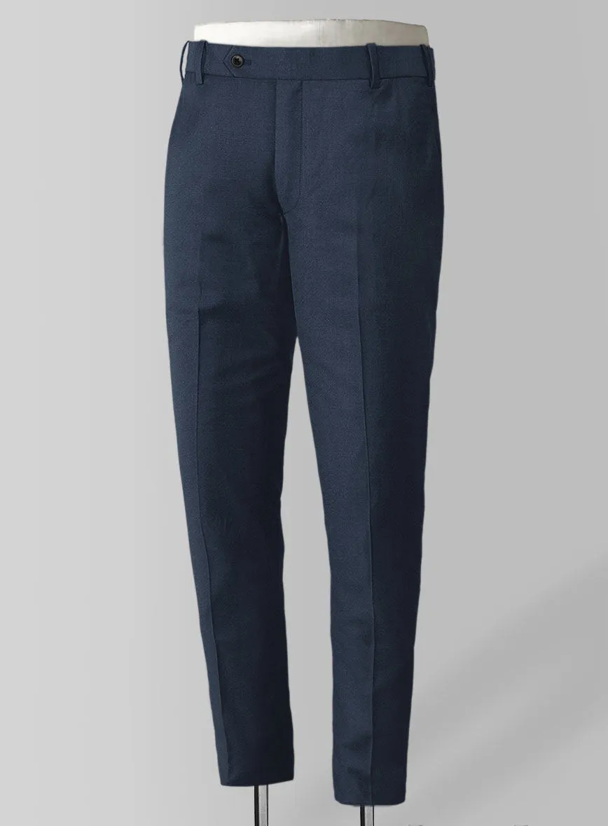 Napolean Ink Blue Wool Pants