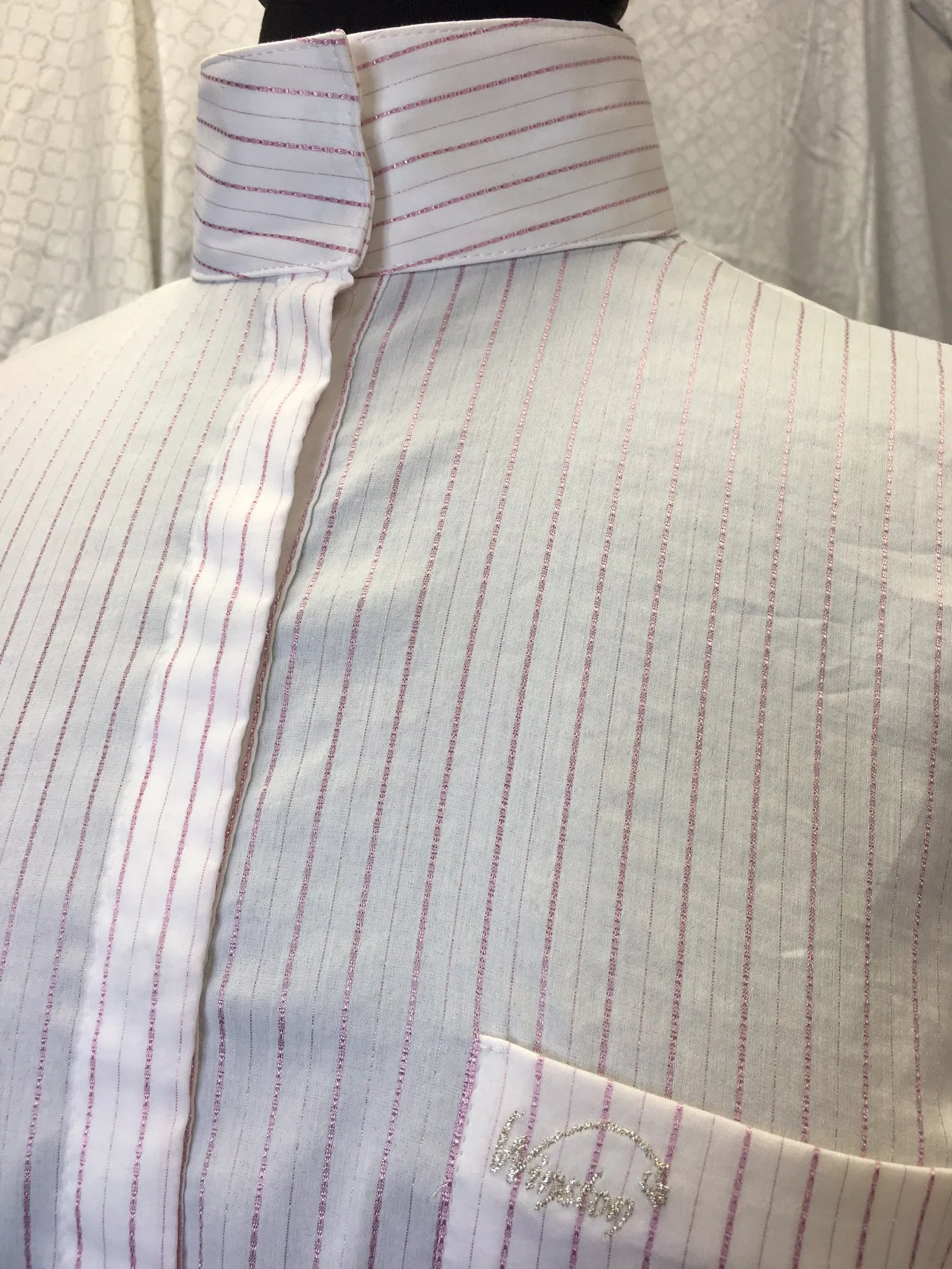 Paris Show Shirt Special Edition Pink/Silver Stripe - Ladies