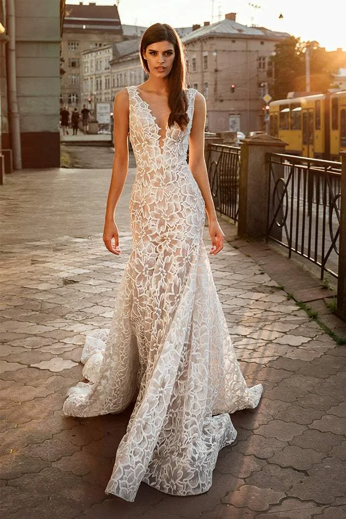 Pearlescent White Wedding Dress