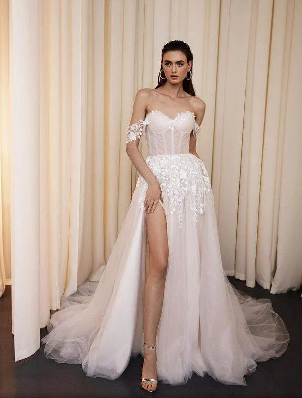 Pelican White Wedding Dress