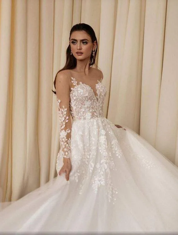 Pelican White Wedding Dress
