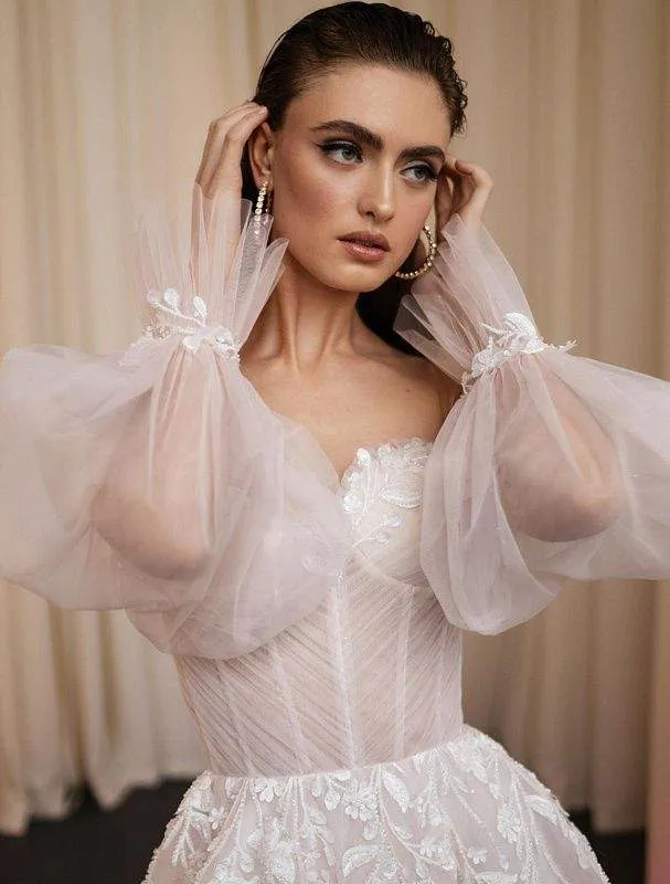 Pelican White Wedding Dress