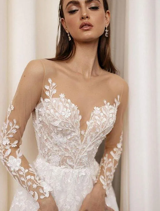 Pelican White Wedding Dress
