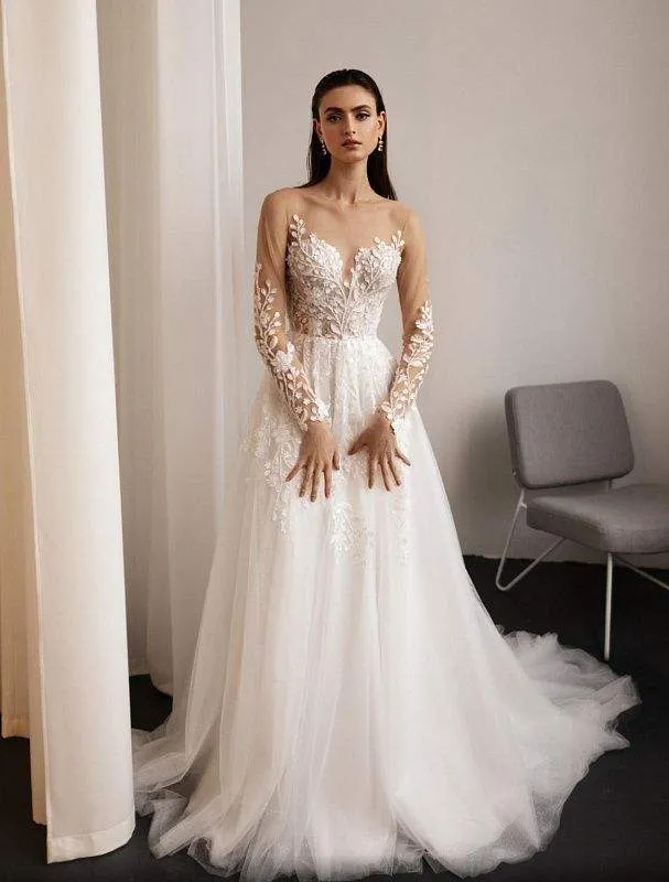 Pelican White Wedding Dress