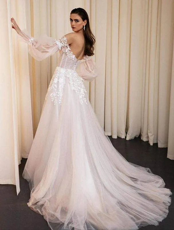 Pelican White Wedding Dress