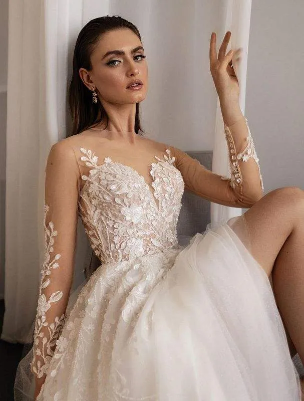 Pelican White Wedding Dress