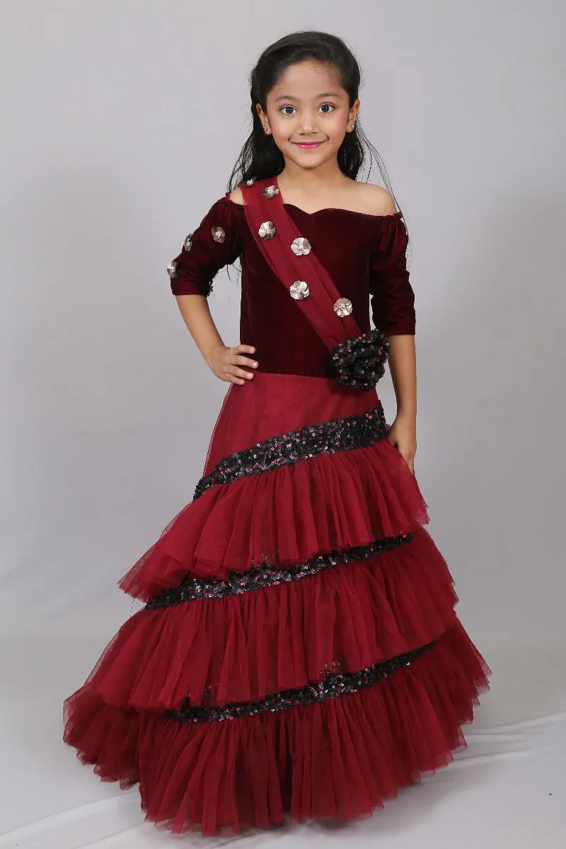 Pre-Order: Wine Ruby dress