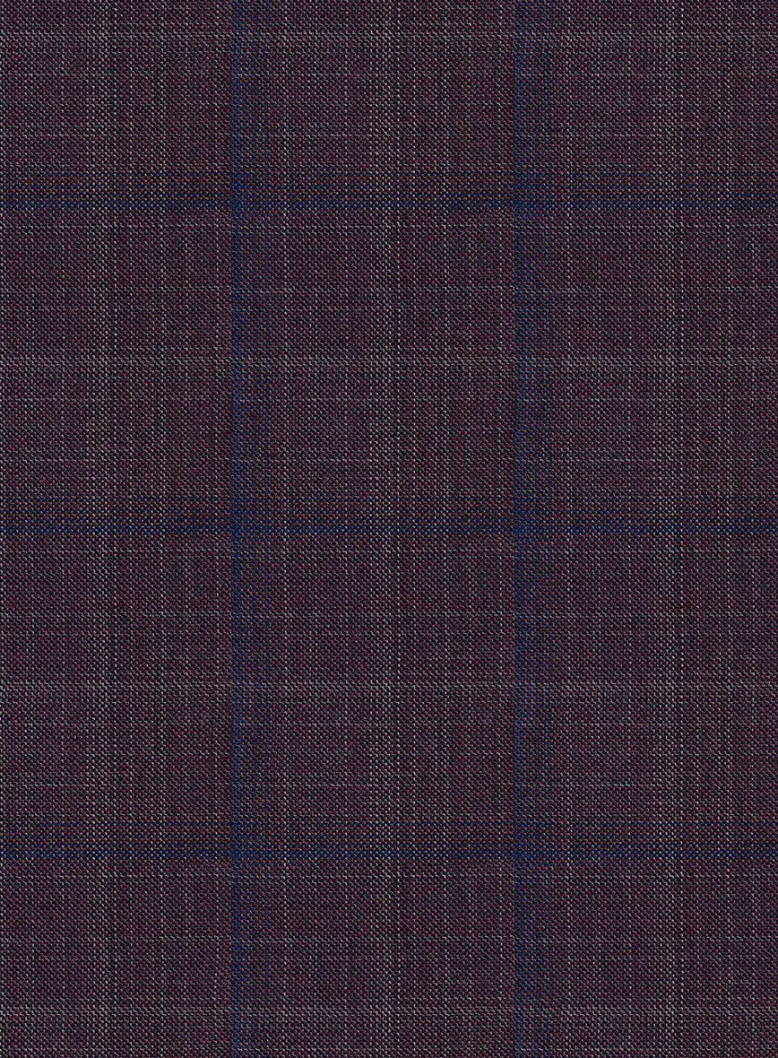 Reda Mulled Wine Checks Wool Pants