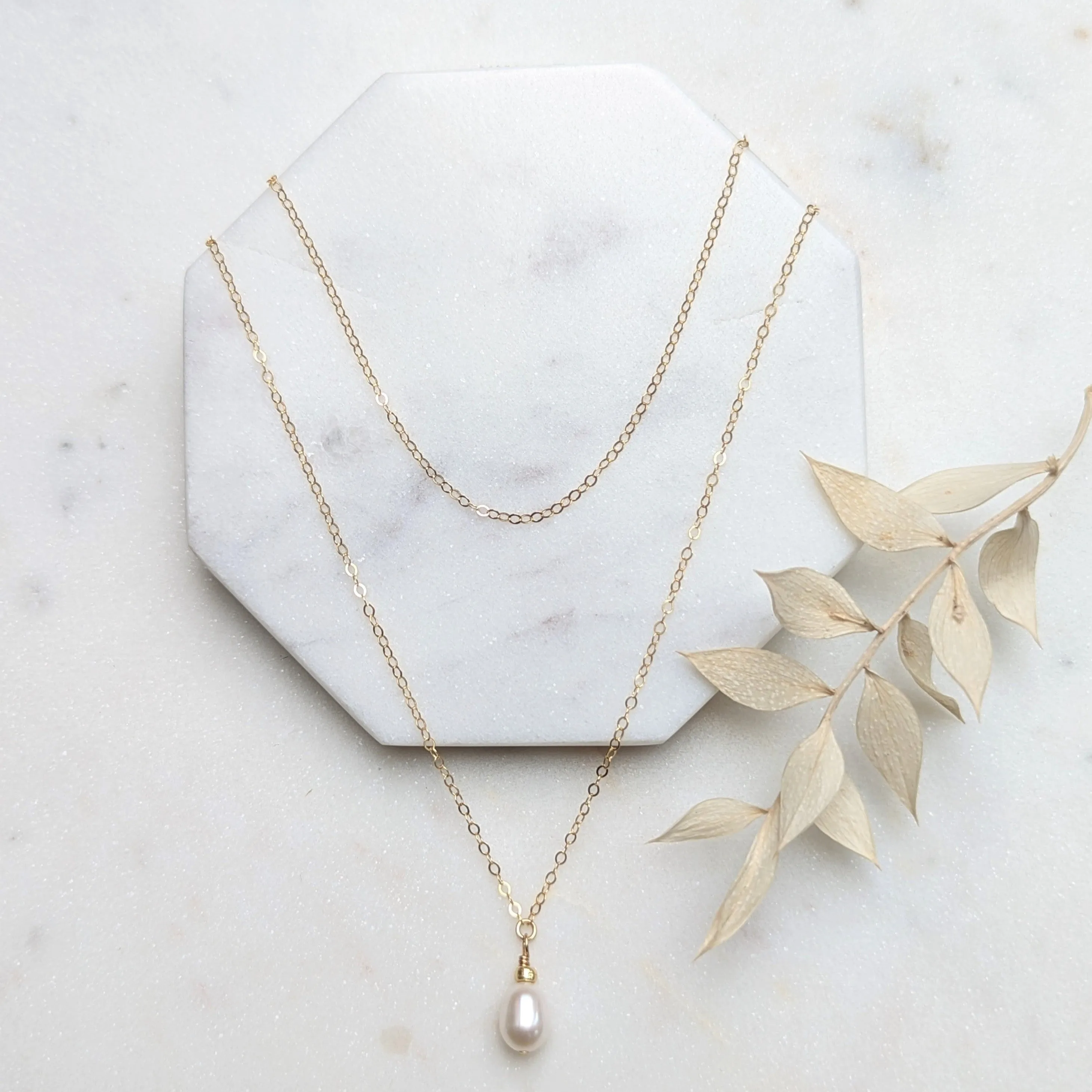RITA Freshwater Pearl Layered Bridal Necklace