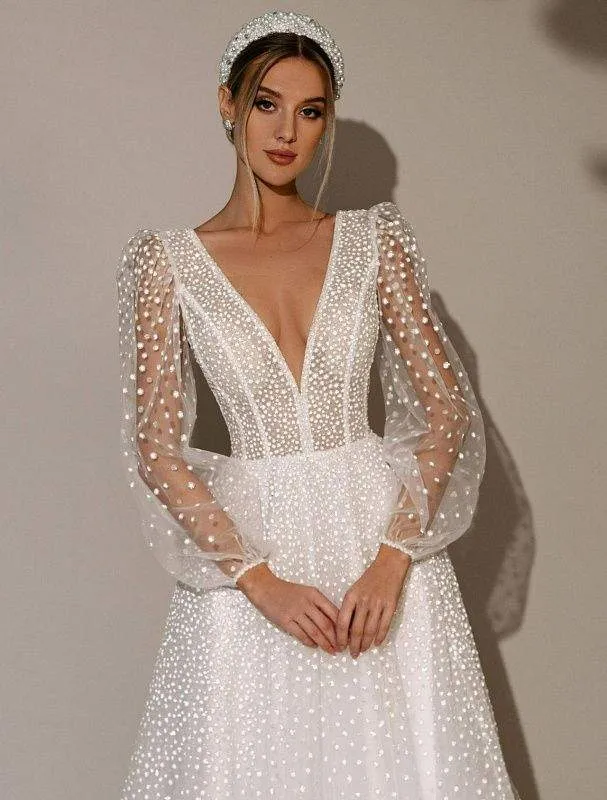 Rum White Wedding Dress
