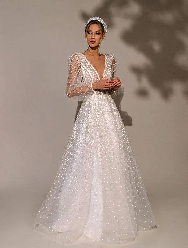 Rum White Wedding Dress