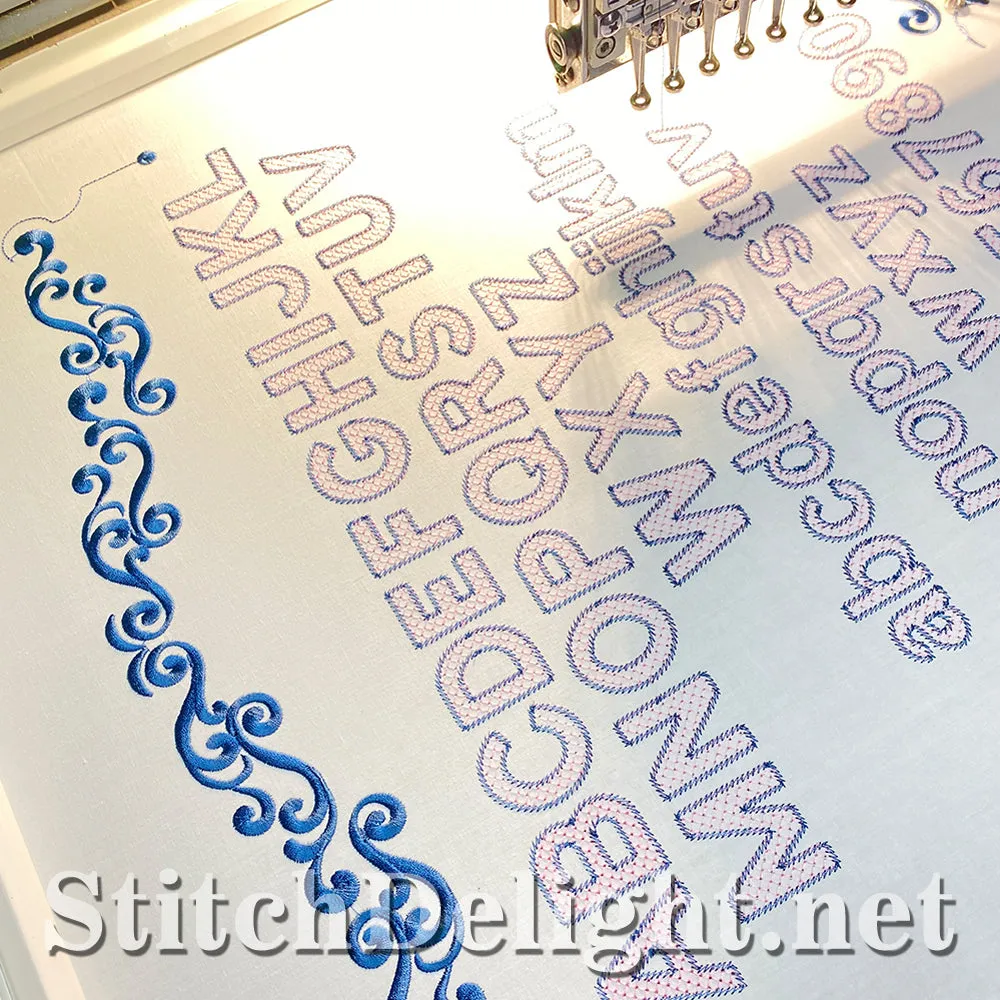 SDS1771 Lacy Block Font
