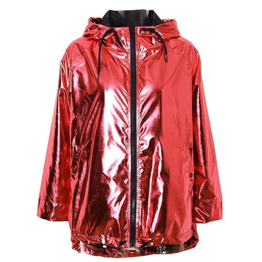 Shiny Hodded Jacket