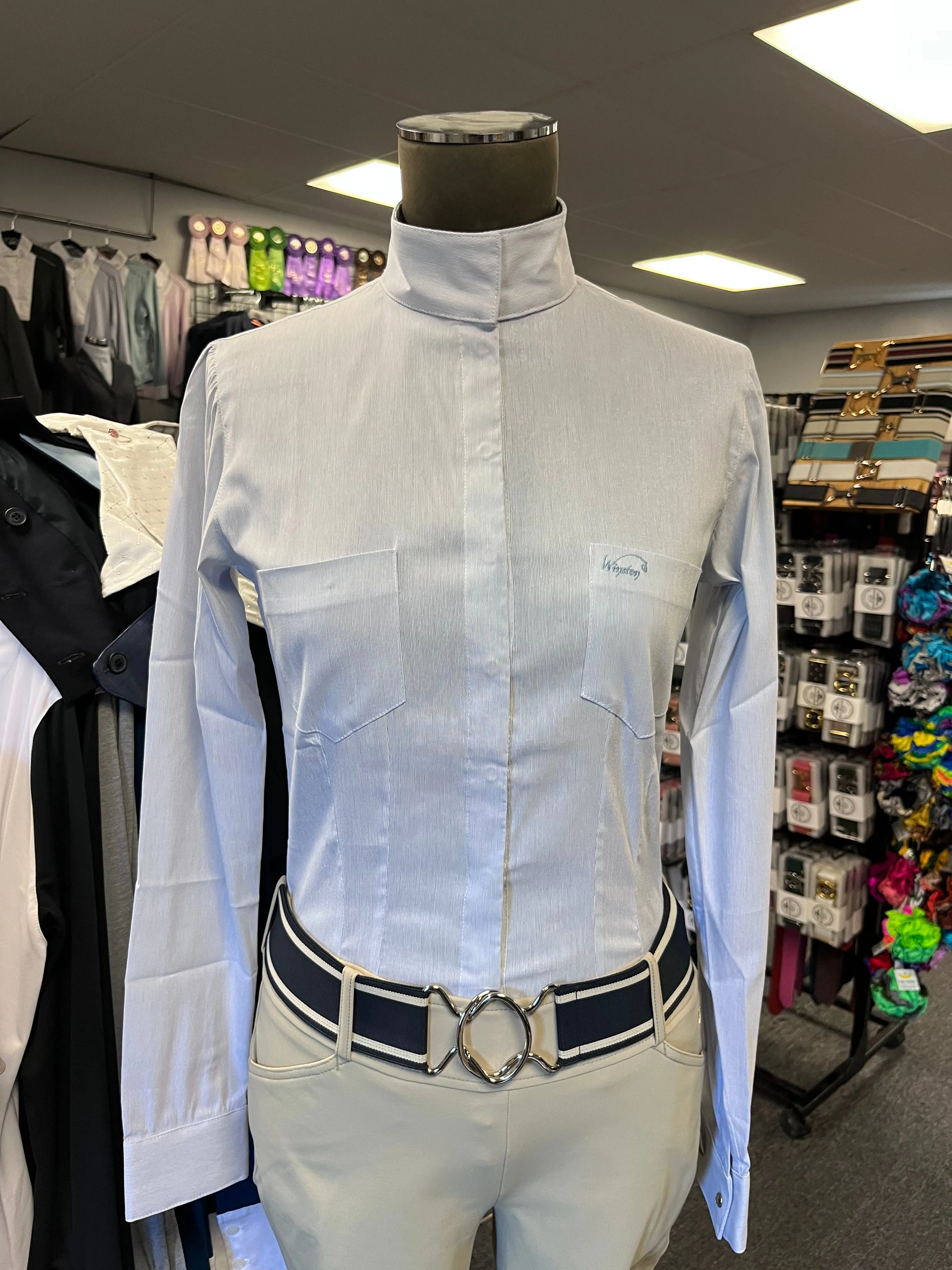 Special Edition Mia Stripe Show Shirt - Ladies